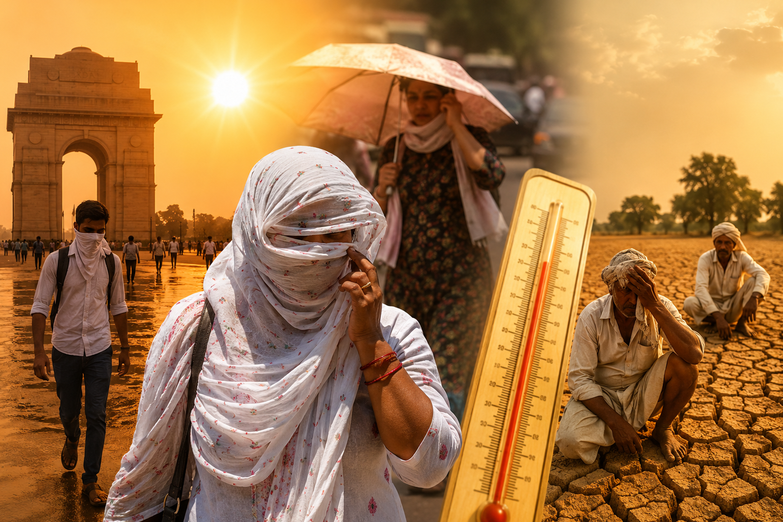 As Heatwave Scorches North India, Delhi, UP, Rajasthan & Punjab Battle Relentless Temperature Surge